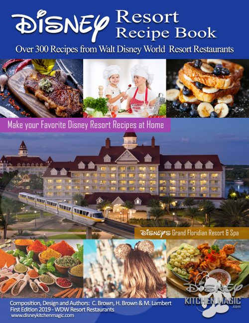 Disney Resort Recipe Book - First Edition 2019 - Cover