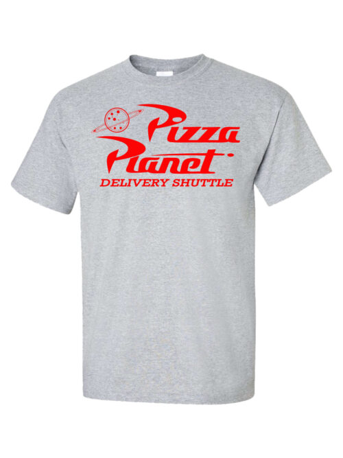 Pizza Planet Delivery Shuttle Athletic Grey Shirt