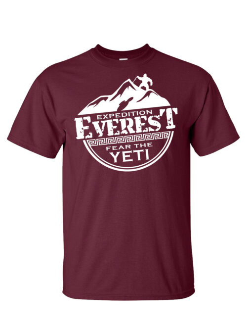 Everest - Fear the Yeti Maroon T-Shirt
