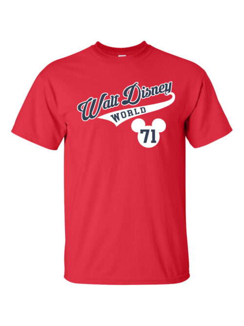 Vintage Baseball Walt Disney World Red T-Shirt