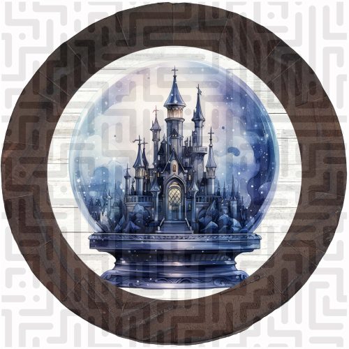 Vintage Snow Globe Bierdeckel