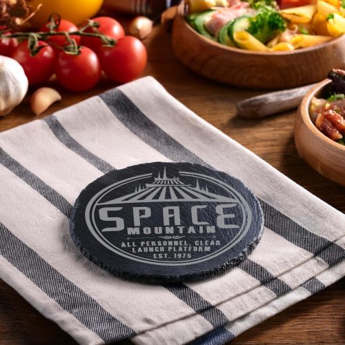 Space Mountain Chiseled Slate Coasters