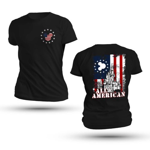 Mickey All-American USA Flag T-Shirt