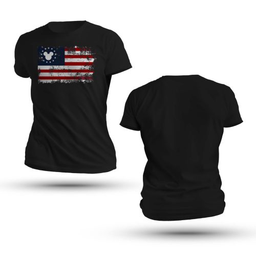 Mickey American Flag T-Shirt