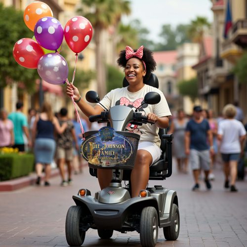 Custom Beauty and the Beast Scooter - Stroller Name Tag