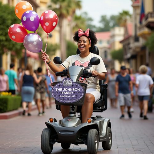 Custom Haunted Mansion Scooter - Stroller Name Tag
