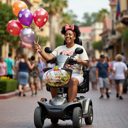 Custom Slinky Dog Scooter - Stroller Name Tag