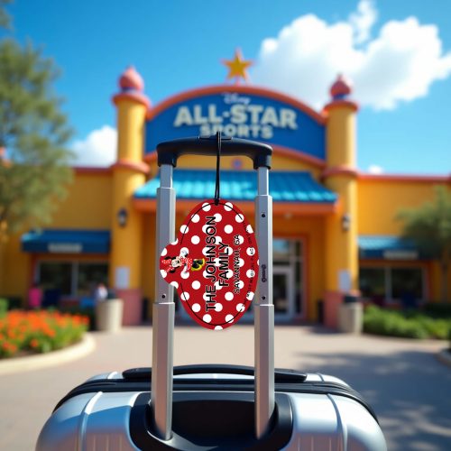 Minnie Mouse Cast Member Name Tag Luggage Tag
